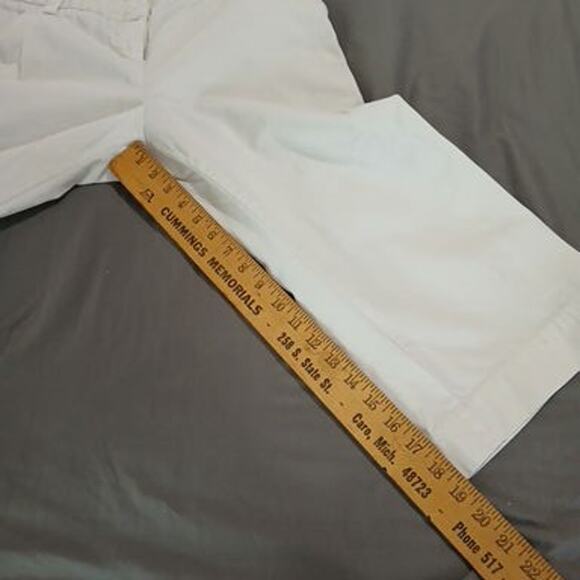 J. Crew Classic Twill Chino Favorite Fit White Petite 10 capris cropped cotton - Picture 8 of 8